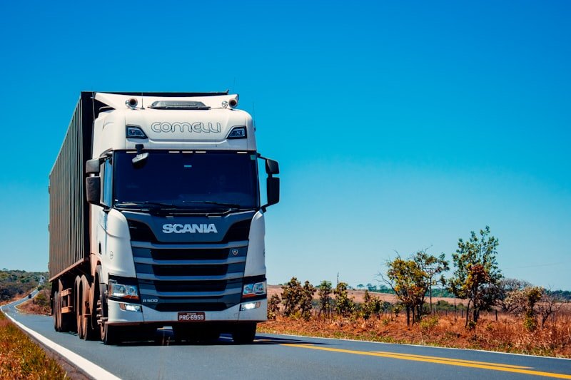 Road Transport logistics truck